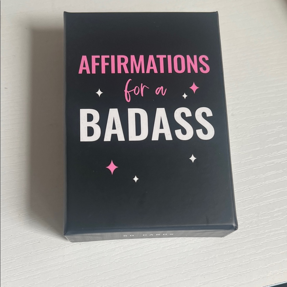 Affirmations for a Badass Card Deck - Black & Pink
